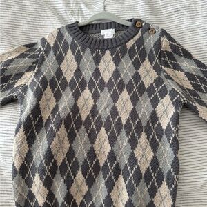 Jamie Kay sweater in jacquard lava smoke
Size 5Y
Brand new with tags